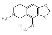 1,3-Dioxolo[4,5-g]isoquinoline, 5-chloro-5,6, 7,8-tetrahydro-4-methoxy-6-methyl- picture