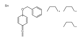 tributyl-[1-(4-phenylmethoxyphenyl)ethenyl]stannane结构式