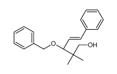 (3S)-2,2-dimethyl-5-phenyl-3-phenylmethoxypent-4-en-1-ol结构式