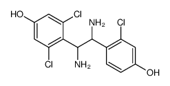 3,5-dichloro-4-[1,2-diamino-2-(2-chloro-4-hydroxyphenyl)ethyl]phenol结构式