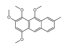 1,2,4,9-tetramethoxy-7-methylanthracene Structure