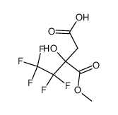 β-hydroxy-β-carbomethoxypentafluorovaleric acid结构式