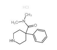 4-Piperidinecarboxamide,N,N-dimethyl-4-phenyl-, hydrochloride (1:1)结构式