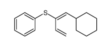 (E)-1-cyclohexyl-2-(phenylthio)-1,3-butadiene结构式