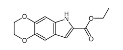 ethyl 3,6-dihydro-2H-[1,4]dioxino[2,3-f]indole-7-carboxylate结构式