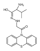 (2S)-2-amino-3-methyl-N'-(2-oxo-2-phenothiazin-10-ylethyl)butanehydrazide结构式