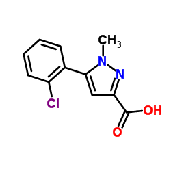 5-(2-Chlorophenyl)-1-methyl-1H-pyrazole-3-carboxylic acid Structure