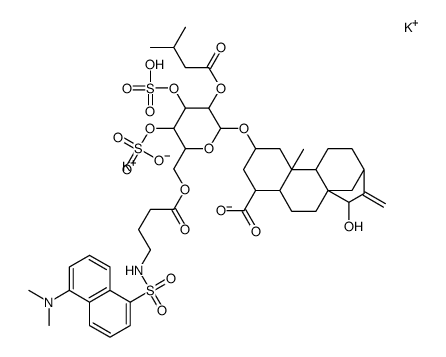 6'-O-dansyl-gamma-aminobutyryl atractyloside结构式