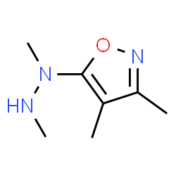 Isoxazole, 5-(1,2-dimethylhydrazino)-3,4-dimethyl- (9CI)结构式
