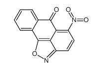 5-nitro-anthra[1,9-cd]isoxazol-6-one Structure