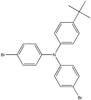 4,4'-Dibromo-4''-tert-butyltriphenylamine Structure