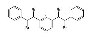 2,6-bis-(α,β-dibromo-phenethyl)-pyridine Structure