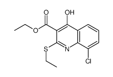 ethyl 8-chloro-2-ethylsulfanyl-4-oxo-1H-quinoline-3-carboxylate Structure