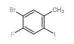 1-溴-2-氟-4-碘-5-甲基苯结构式