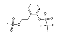 2-(2-((methylsulfonyl)oxy)ethyl)phenyl trifluoromethanesulfonate Structure