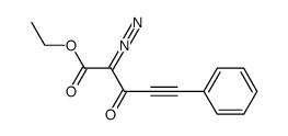 ethyl 2-diazo-3-oxo-5-phenylpent-4-ynoate结构式