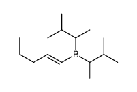 bis(3-methylbutan-2-yl)-pent-1-enylborane Structure