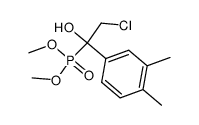 dimethyl (2-chloro-1-(3,4-dimethylphenyl)-1-hydroxyethyl)phosphonate Structure