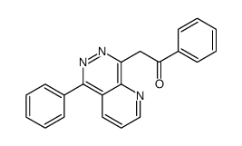 1-phenyl-2-(5-phenylpyrido[2,3-d]pyridazin-8-yl)ethanone结构式