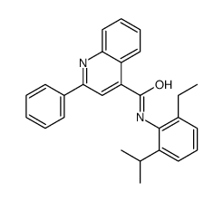N-(2-ethyl-6-propan-2-ylphenyl)-2-phenylquinoline-4-carboxamide结构式