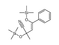 2-methyl-4-phenyl-2,4-bis(trimethylsilyloxy)but-3-enenitrile Structure