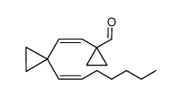 1-{(Z)-2-[((Z)-1-Hept-1-enyl)-cyclopropyl]-vinyl}-cyclopropanecarbaldehyde结构式