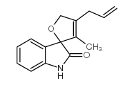 3-methyl-4-(2-propenyl)-spiro[furan-2(5h),3'-[3h]indol]-2'(1'h)-one Structure