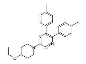 3-(4-ethoxypiperidin-1-yl)-5,6-bis(4-methylphenyl)-1,2,4-triazine结构式