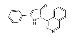 5-phenyl-2-phthalazin-1-yl-1H-pyrazol-3-one结构式