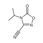 delta2-1,2,4-Oxadiazoline-3-carbonitrile, 4-isopropyl-5-oxo- (7CI) structure