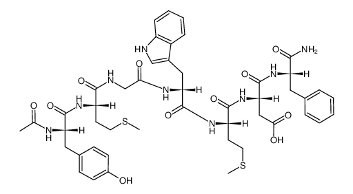 Ac-Tyr-Met-Gly-D-Trp-Met-Asp-Phe-NH2结构式