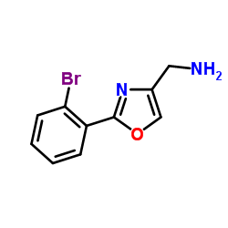 2-(2-溴苯基)-噁唑-4-甲胺图片