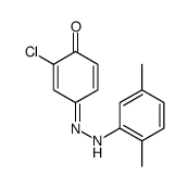 2-chloro-4-[(2,5-dimethylphenyl)hydrazinylidene]cyclohexa-2,5-dien-1-one Structure