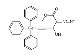 2-diazonio-3-hydroxy-1-methoxy-5-triphenylgermylpent-1-en-4-yn-1-olate Structure