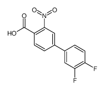 4-(3,4-difluorophenyl)-2-nitrobenzoic acid Structure