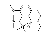 2-[bis(trimethylsilyl)methyl]-N,N-diethyl-3-methoxybenzamide结构式