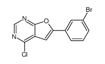 6-(3-BROMO-PHENYL)-4-CHLORO-FURO[2,3-D]PYRIMIDINE picture