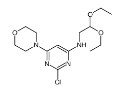 2-chloro-N-(2,2-diethoxyethyl)-6-morpholin-4-ylpyrimidin-4-amine Structure