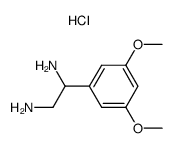 1-(3,5-Dimethoxy-phenyl)-ethane-1,2-diamine; hydrochloride Structure