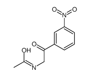 N-[2-(3-nitrophenyl)-2-oxoethyl]acetamide Structure