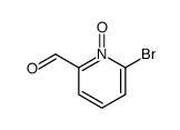 6-Bromo-2-pyridinecarboxaldehyde-1-oxide结构式