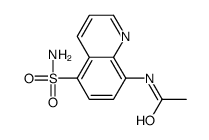 N-(5-sulfamoylquinolin-8-yl)acetamide Structure