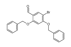 2,4-bis(benzyloxy)-5-bromobenzaldehyde structure