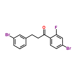 1-(4-Bromo-2-fluorophenyl)-3-(3-bromophenyl)-1-propanone Structure