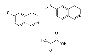 6-methylsulfanyl-3,4-dihydroisoquinoline,oxalic acid结构式