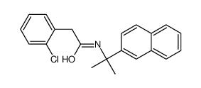 2-(2-chlorophenyl)-N-(2-naphthalen-2-ylpropan-2-yl)acetamide Structure