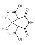 6,6-dimethyl-2,4-dioxo-3-azabicyclo[3.1.0]hexane-1,5-dicarboxylic acid Structure