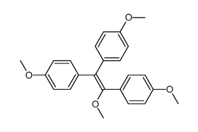 methoxy-1 tris(p-methoxyphenyl)-1,2,2 ethylene结构式