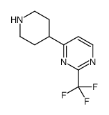 4-(哌啶-4-基)-2-(三氟甲基)嘧啶结构式