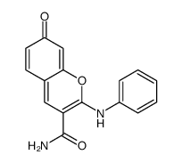 2-anilino-7-oxochromene-3-carboxamide结构式